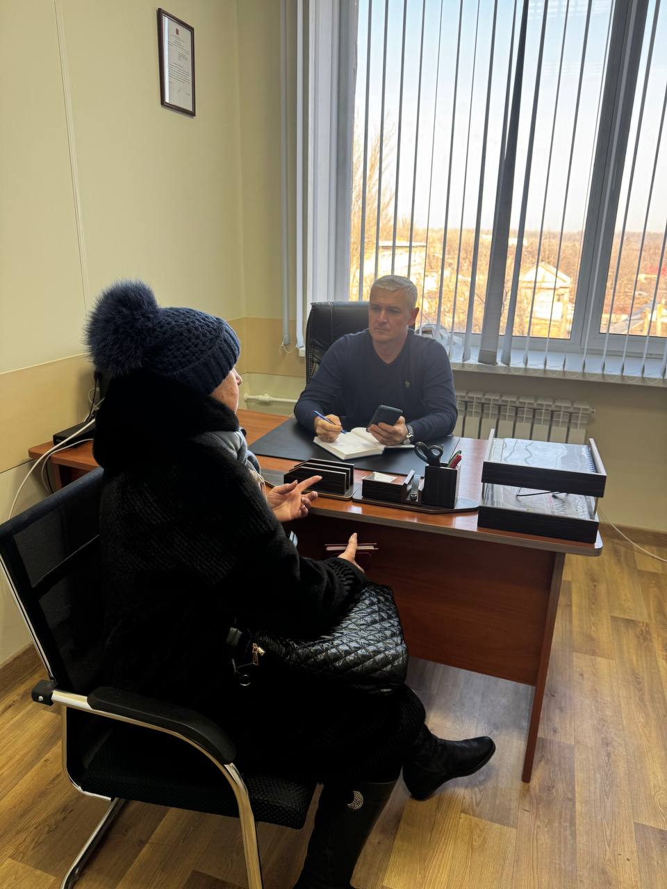 Прием граждан заместителя председателя Волновахского муниципального совета.