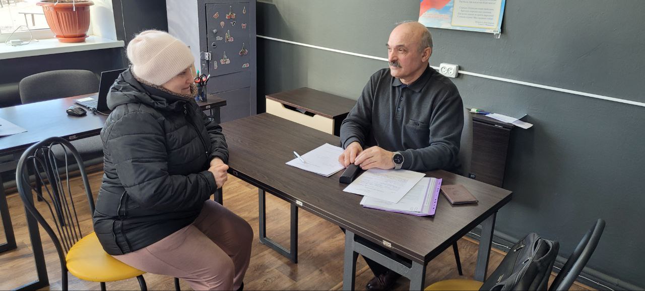 Прием граждан депутата Волновахского муниципального совета.