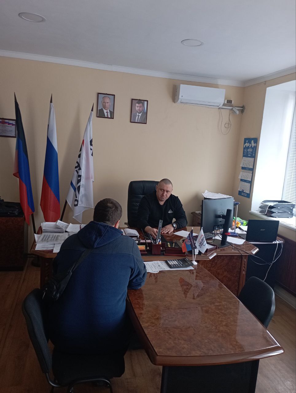 Прием граждан депутата Волновахского муниципального совета.