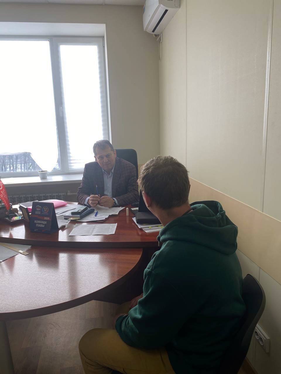 Прием граждан председателя Волновахского муниципального совета.
