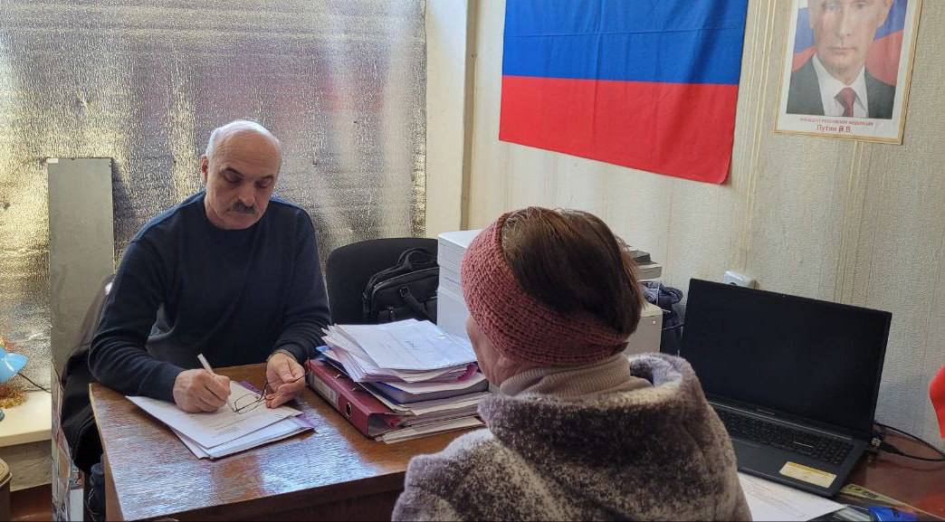 Прием граждан депутата Волновахского муниципального совета.