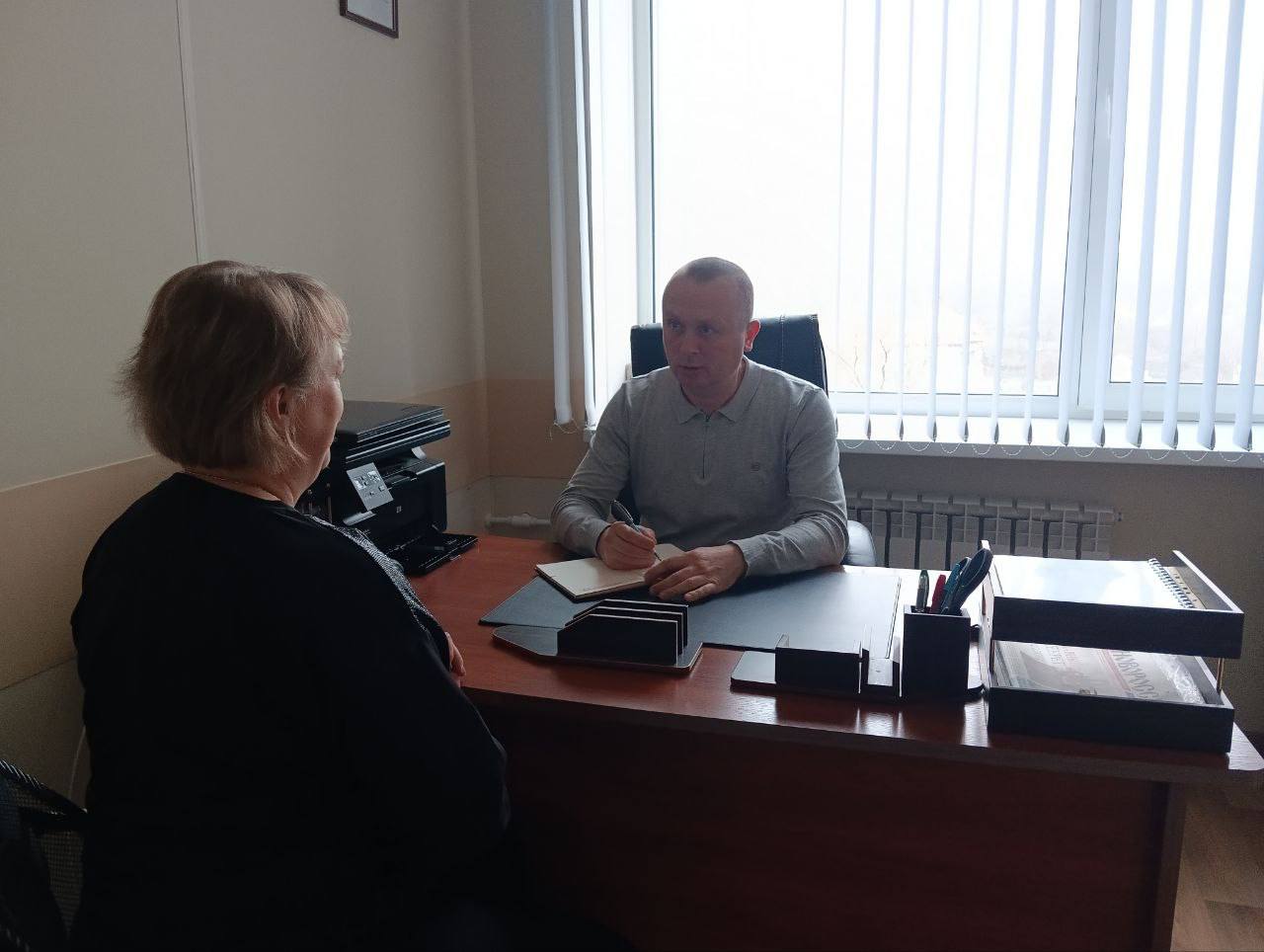 Прием граждан депутата Волновахского муниципального совета.