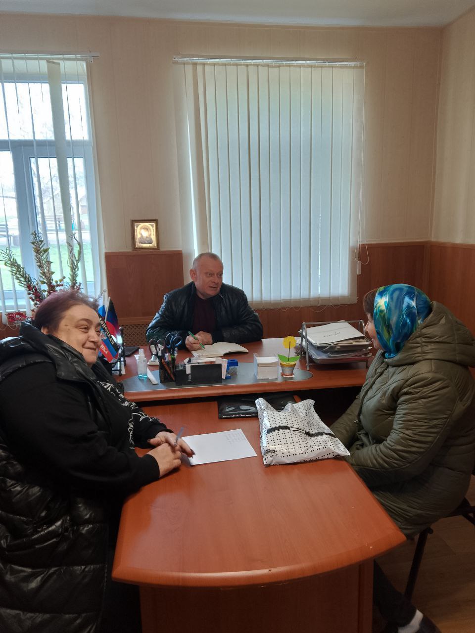 Прием граждан депутата Волновахского муниципального совета.