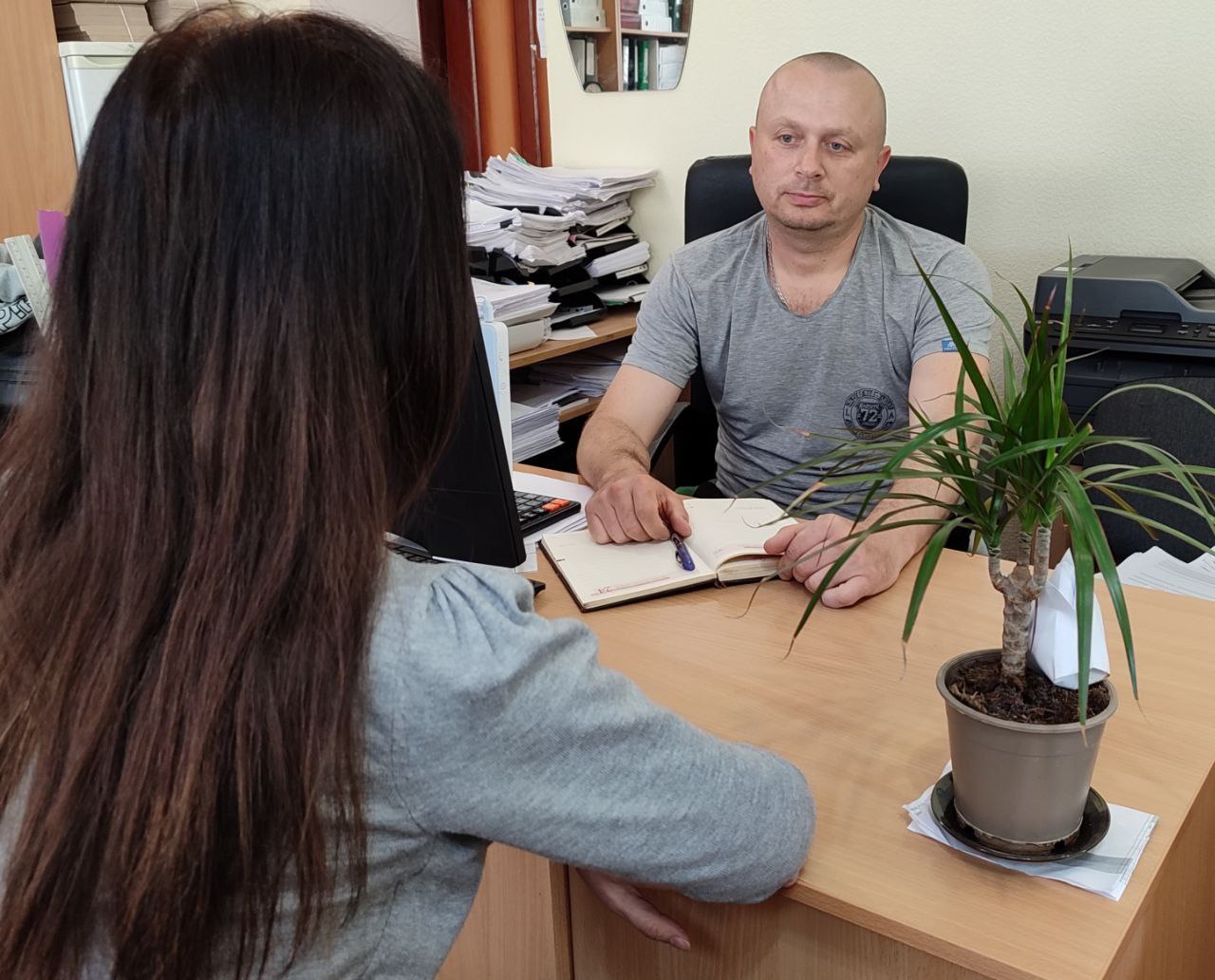 Прием граждан депутата  Волновахского муниципального совета.