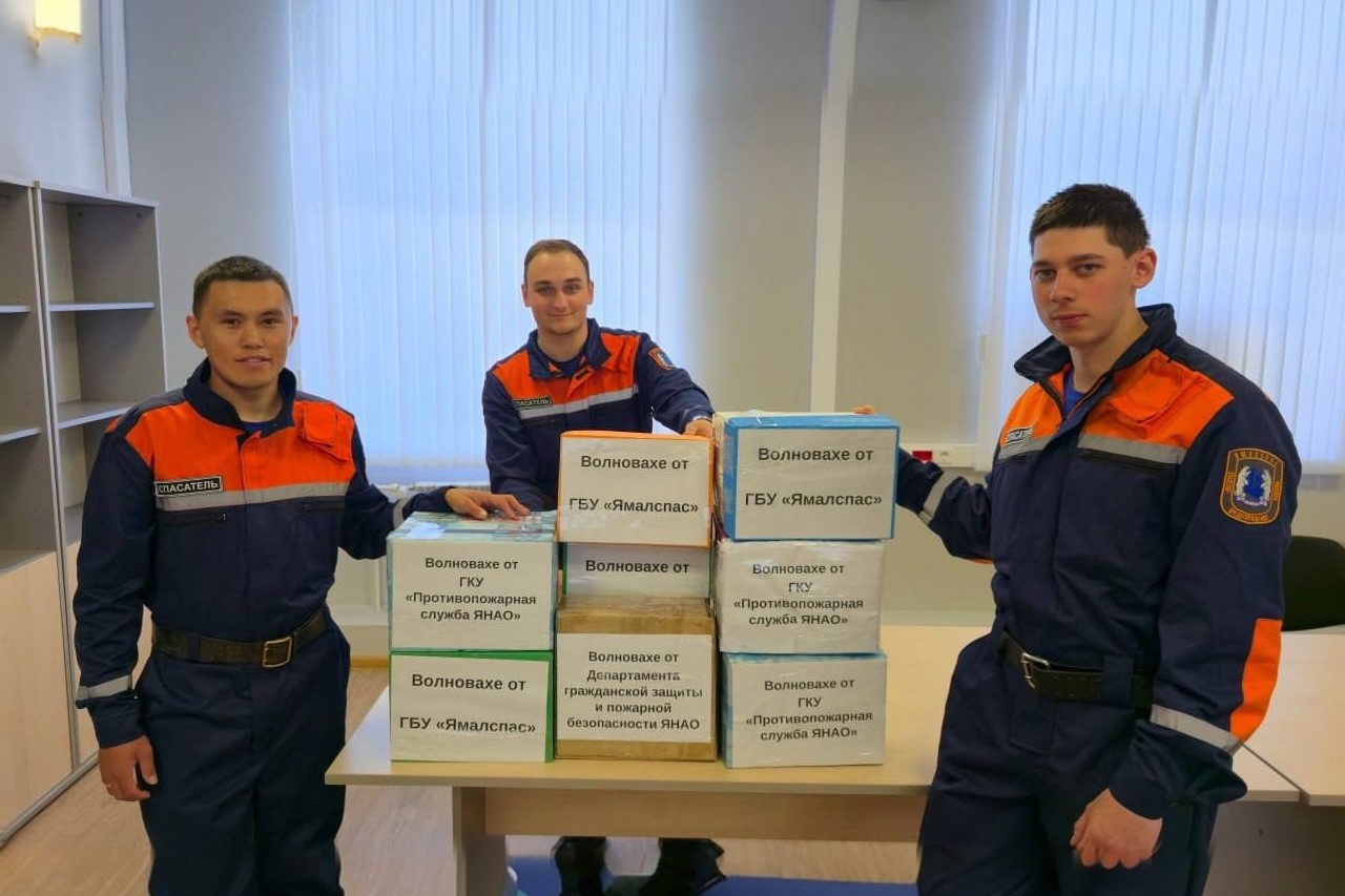 Спасатели Ямала собрали литературу для библиотеки Волновахи.