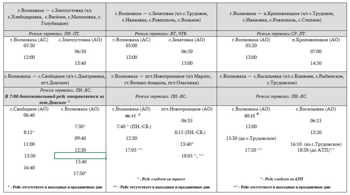 Новые изменения в расписании автобусов.