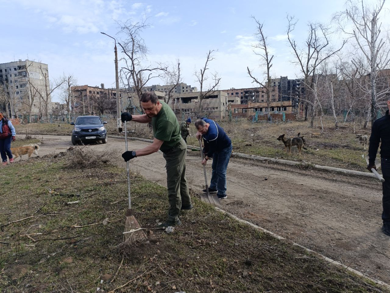 Субботник в Угледаре.